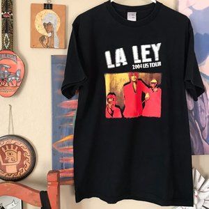 La Ley Vintage Y2k Black Band Tshirt Size Large